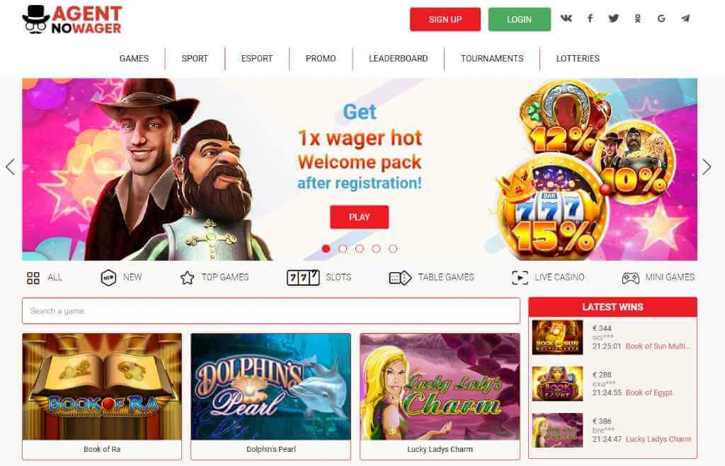 Agent No Wager Casino Review
