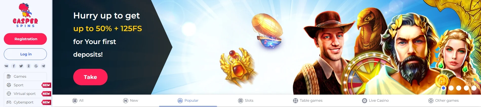 casper spins casino review