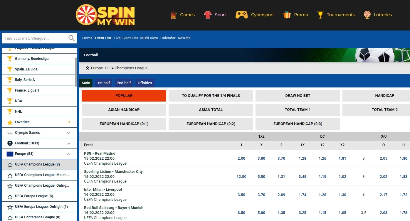 spin my win casino betting