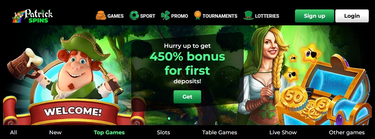 Patrick Spins casino uk