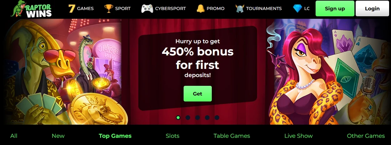 Raptor Wins casino