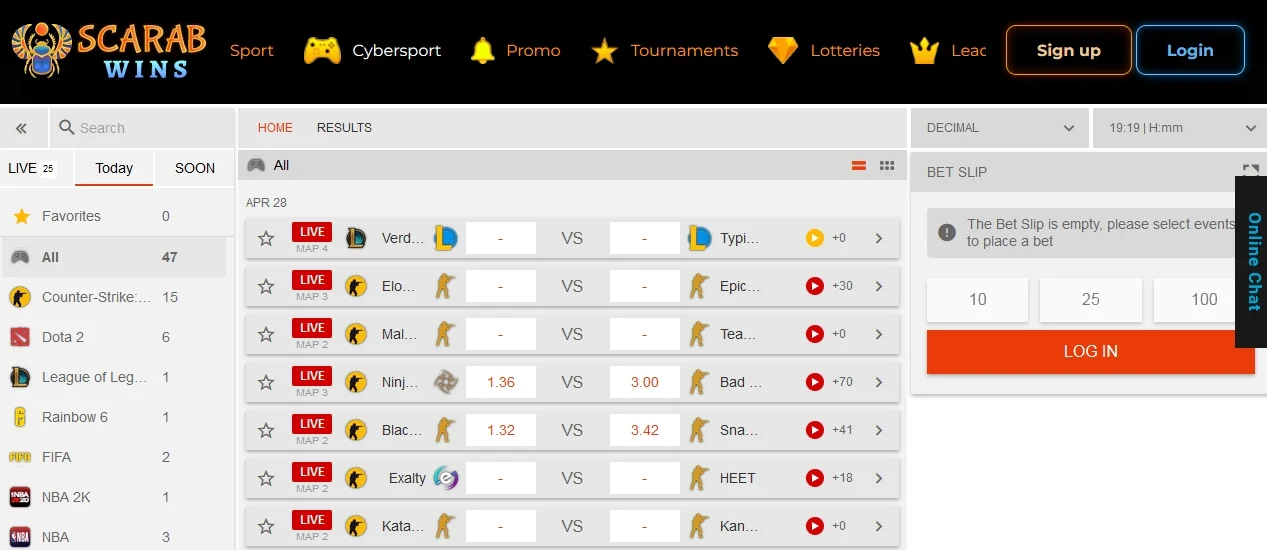 scarab wins casino bookmaker
