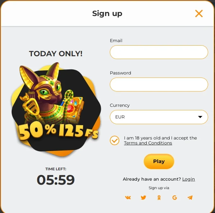 Hand of Luck registration