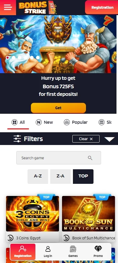 bonus strike casino mobile