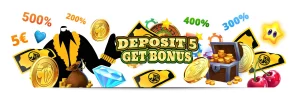 deposit £5 get bonus 
