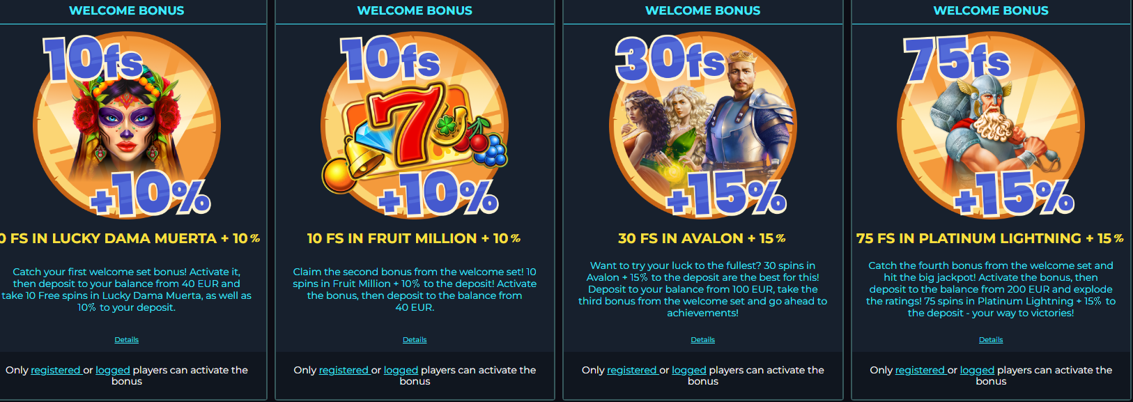 richyleo casino bonuses