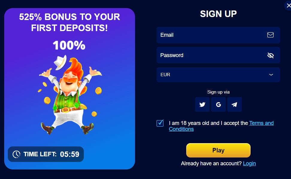 golden mister casino sign up