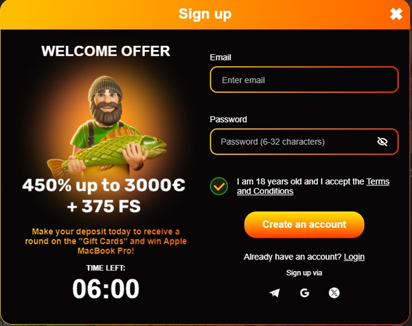 Bass Win Casino sign up